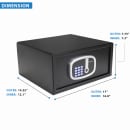 Barska 0.85 cu ft Biometric Safe w/ Fingerprint & Keypad Lock - Steel, Black (AX13632) thumbnail 6