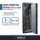 Barska 10 Rifle Capacity Gun Safe w/ Keypad Lock, 5.51 cu ft (AX13646) thumbnail 7