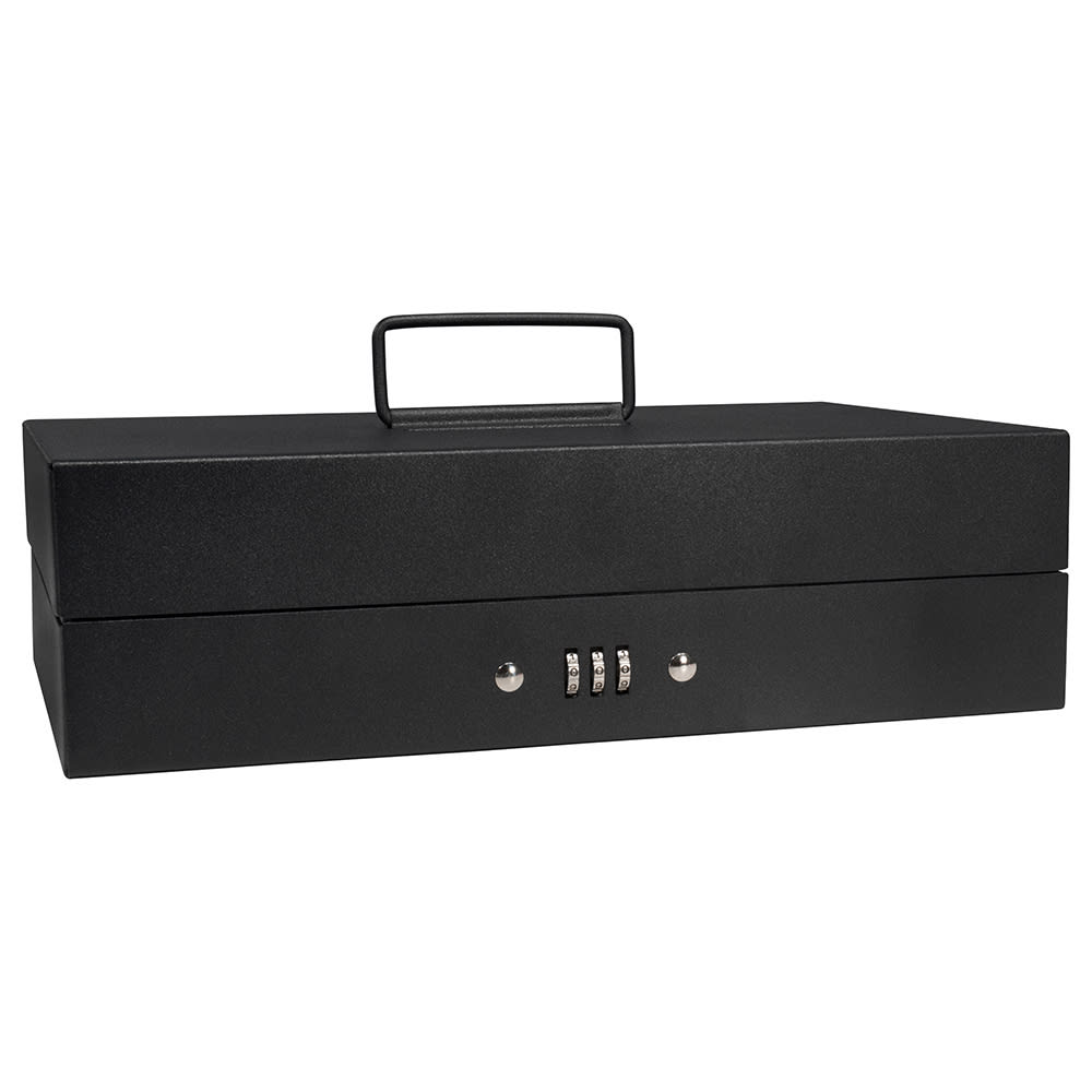 Barska Cash Box w/ Combination Lock - (6) Compartment Tray, Steel, Black (CB11794)