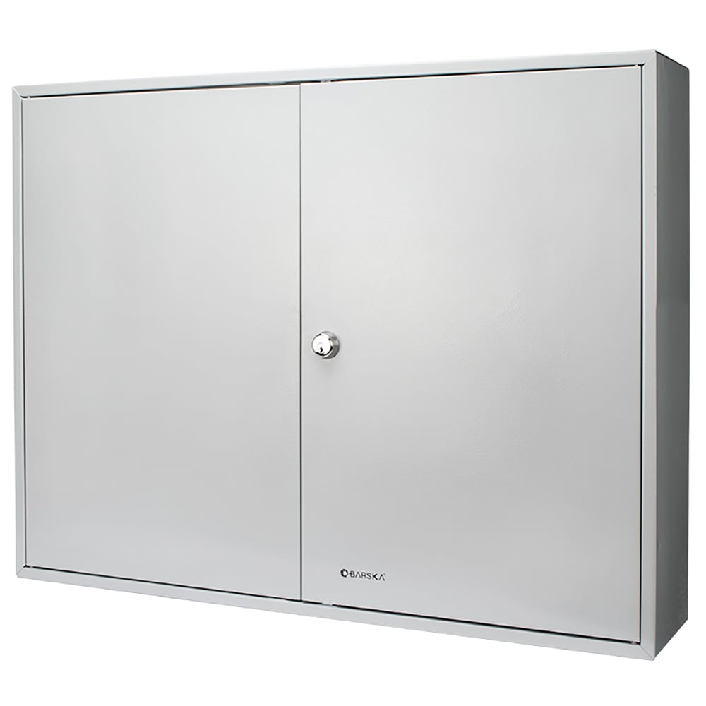 Barska 400 Key Cabinet w/ Key Lock - Steel, Gray (CB12490)