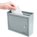 Barska Multi Purpose Drop Box w/ Key Lock - 9 3/4"W x 3"D x 7 3/4"H, Steel, Gray (CB12710) thumbnail 5