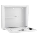 Barska Small Medical Cabinet w/ Key Lock - Fold Down Door, Steel, White (CB12820) thumbnail 2