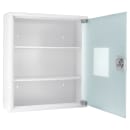 Barska Medical Cabinet w/ Key Lock - Glass Door, Steel, White (CB12822) thumbnail 2