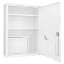 Barska Large Medical Cabinet w/ Key Lock - Drop Down Door, Steel, White (CB12824) thumbnail 2