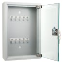 Barska 10 Key Cabinet w/ Key Lock - Glass Door, Steel, Gray (CB12986) thumbnail 2