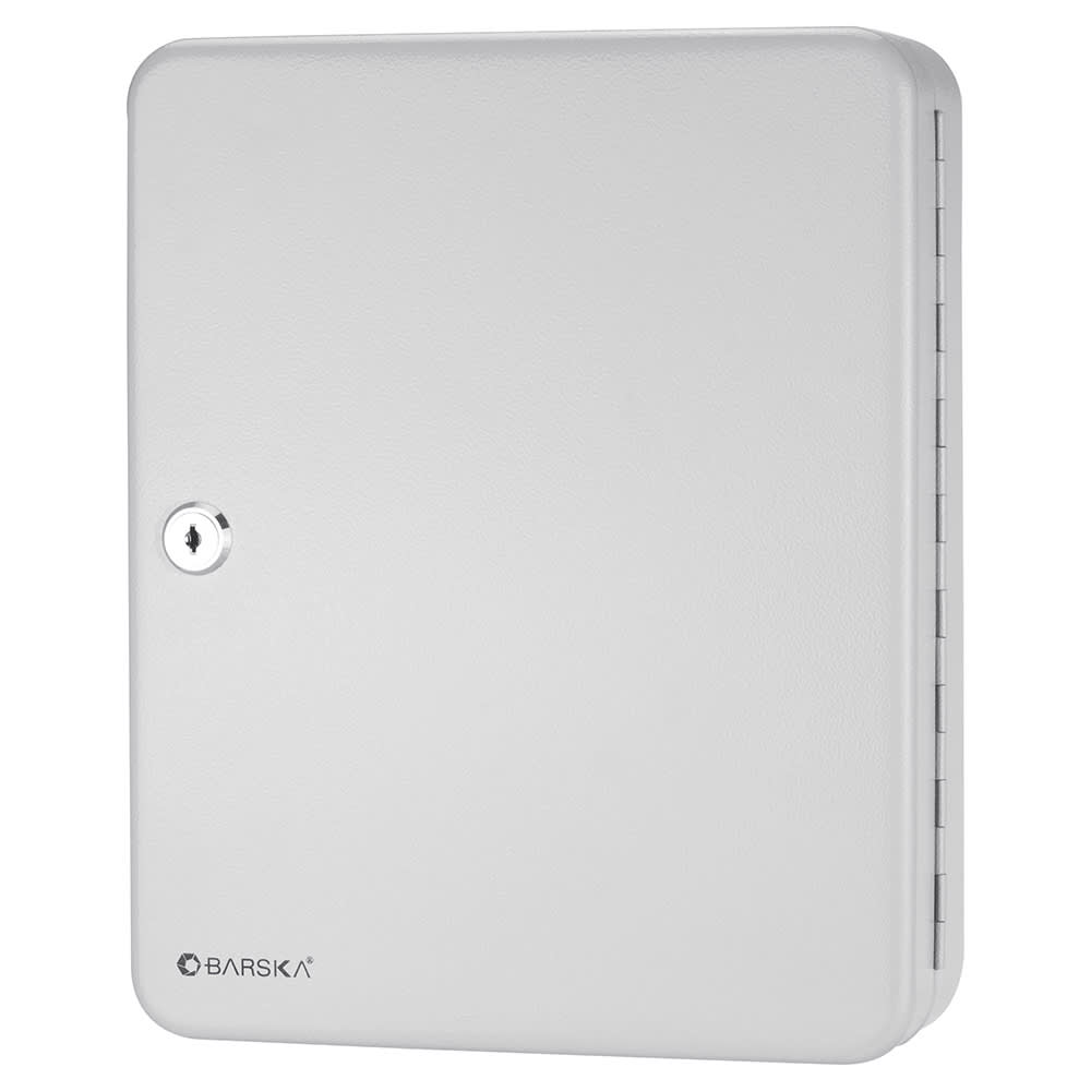 Barska 90 Key Cabinet w/ Key Lock - Steel, Gray (CB13234)