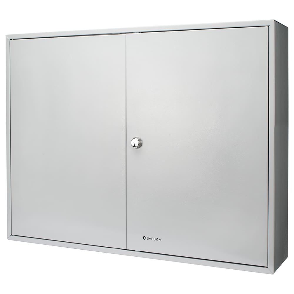 Barska 480 Key Cabinet w/ Key Lock - Steel, Gray (CB13240)