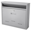 Barska Wall Mount Locking Mailbox w/ Drop Slot - 14 1/5"W x 3 3/5"D x 12 3/5"H, Steel, Gray (CB13252) thumbnail 3