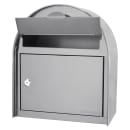 Barska Wall Mount Locking Mailbox w/ Drop Slot - 12 3/4"W x 7"D x 15"H, Steel, Gray (CB13254) thumbnail 2