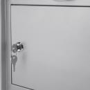 Barska Wall Mount Locking Mailbox w/ Drop Slot - 12 3/4"W x 7"D x 15"H, Steel, Gray (CB13254) thumbnail 6