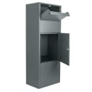 Barska Parcel Drop Box w/ Key Lock - 16 1/8"W x 10 2/5"D x 52"H, Steel, Gray (CB13256) thumbnail 2