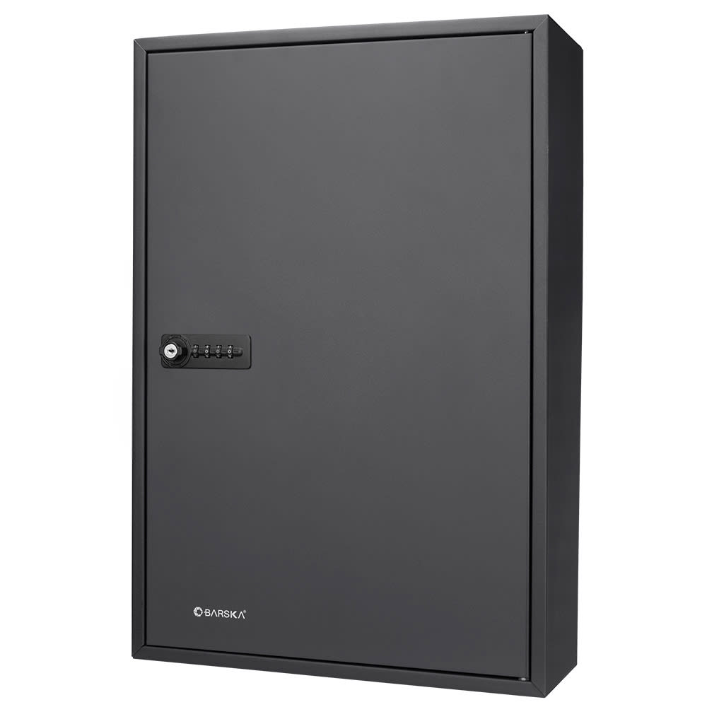 Barska 200 Key Cabinet w/ Combination & Key Lock - Steel, Black (CB13266)