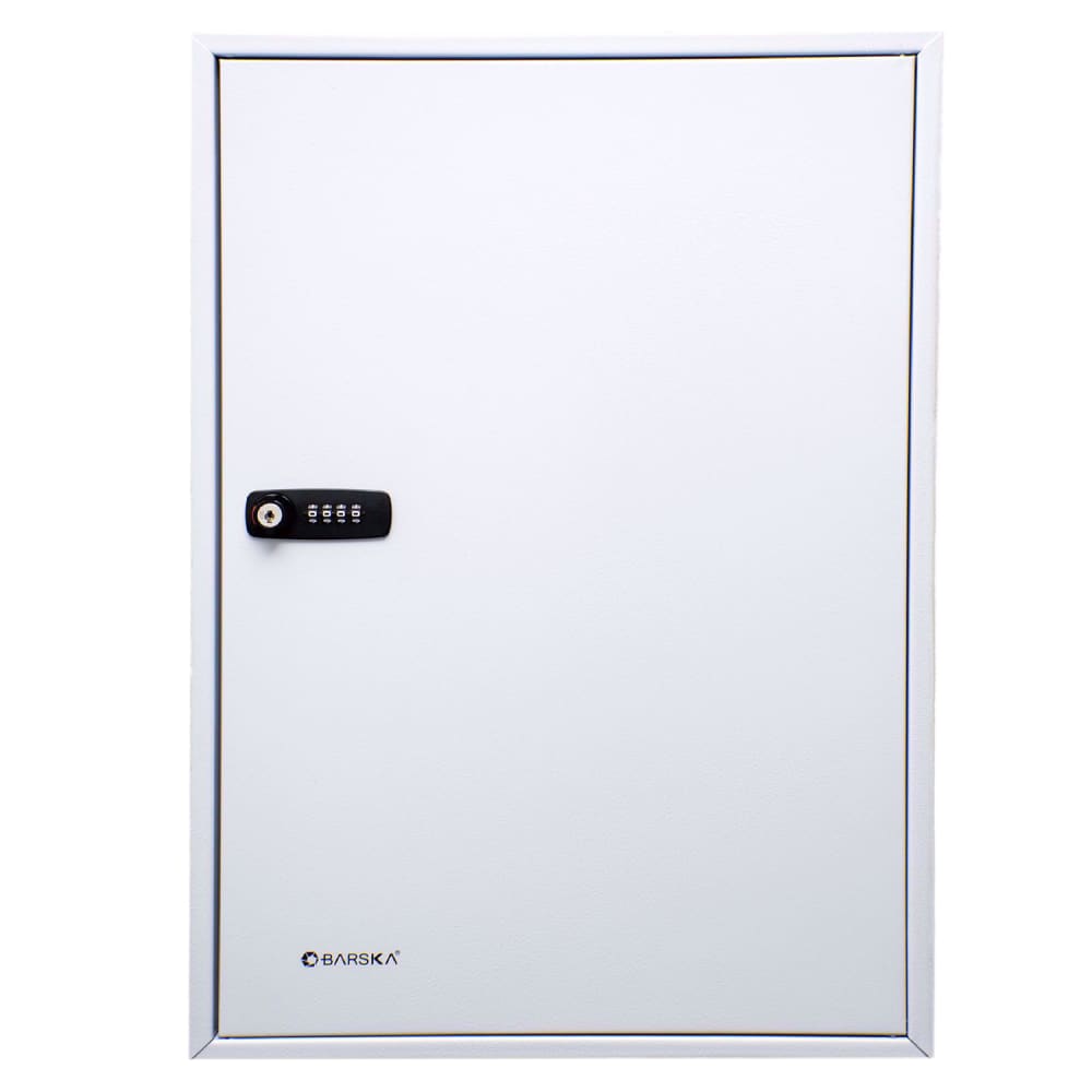 Barska 100 Key Cabinet w/ Combination & Key Lock - Steel, Gray (CB13560)