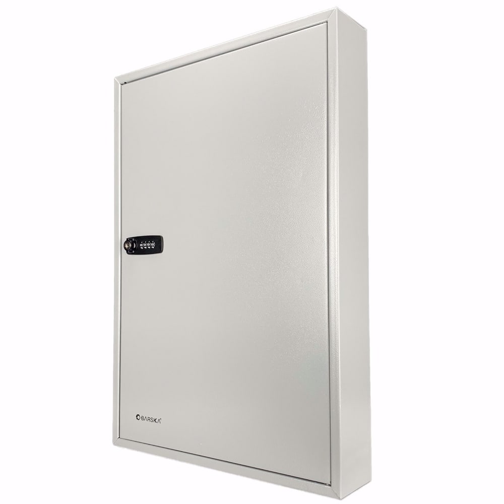 Barska 160 Key Cabinet w/ Combination & Key Lock - Steel, Gray (CB13602)