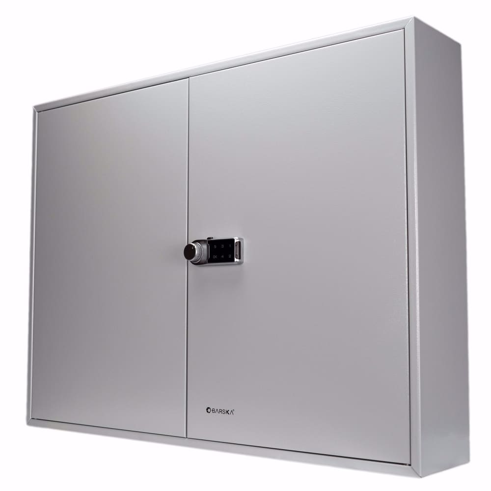 Barska 400 Key Cabinet w/ Keypad Lock - Steel, Gray (CB13604)