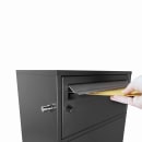 Barska Parcel Drop Box w/ Key Lock - 16 1/4"W x 15 1/2"D x 44 1/2"H, Steel, Black (CB13610) thumbnail 4