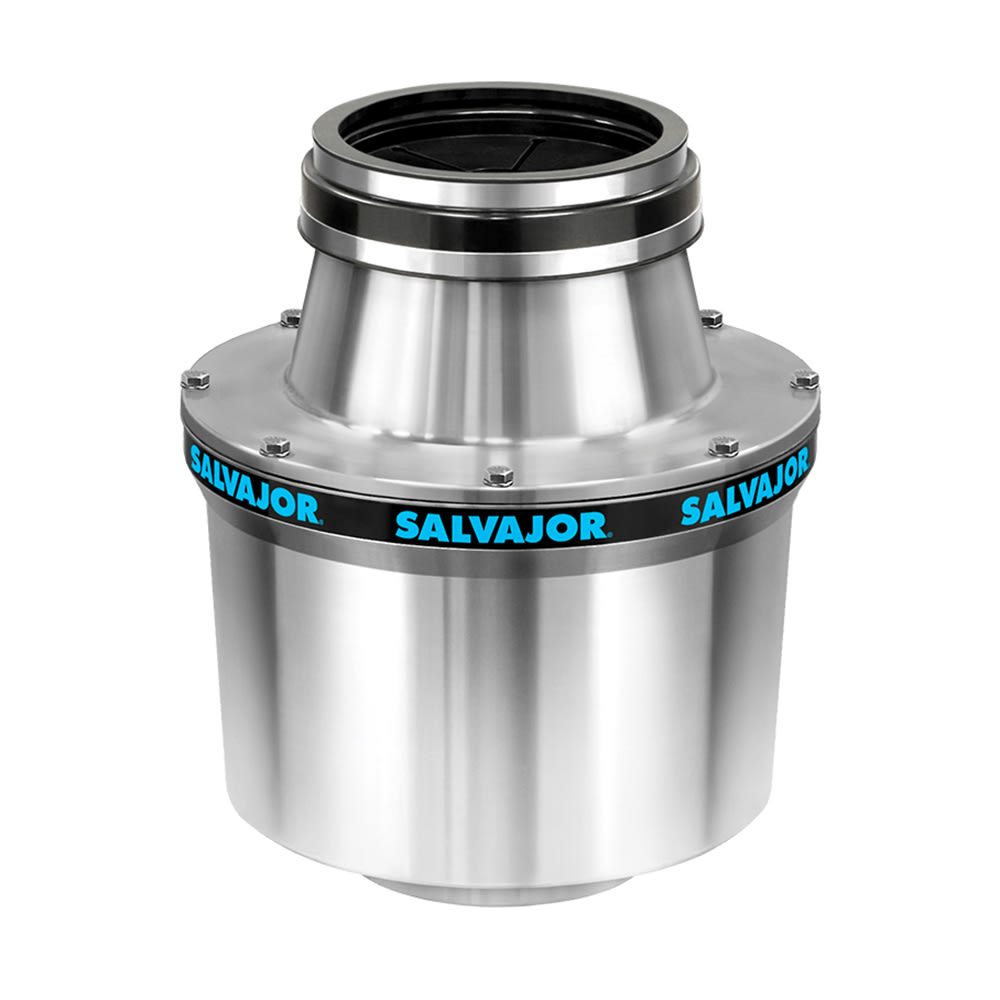 Salvajor 200-CA-ARSS 1151 Complete Disposer Package, 2 HP, Auto Reverse, 12 in Cone, 115 V