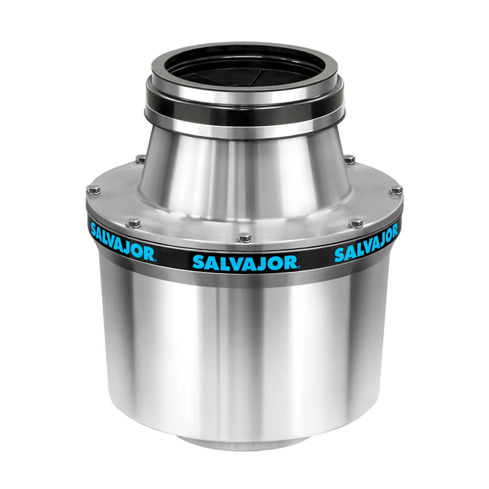 Salvajor 200-CA-MSS 1151 Complete Disposer Package, 2 HP, 12 in Cone, 115 V