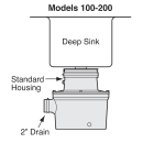 Salvajor 200-SA-MSS Disposer Package, Sink/Trough Mount, 2 HP, 208v/3ph thumbnail 5