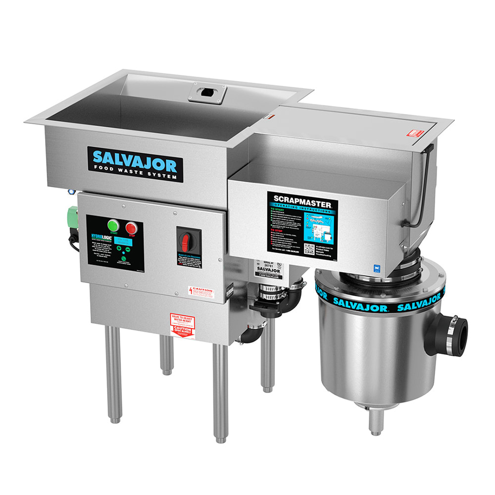 Salvajor 300-SM 4603 ScrapMaster, Scrapping, Pre-Flushing & Disposer, 3 HP, 460/3 V