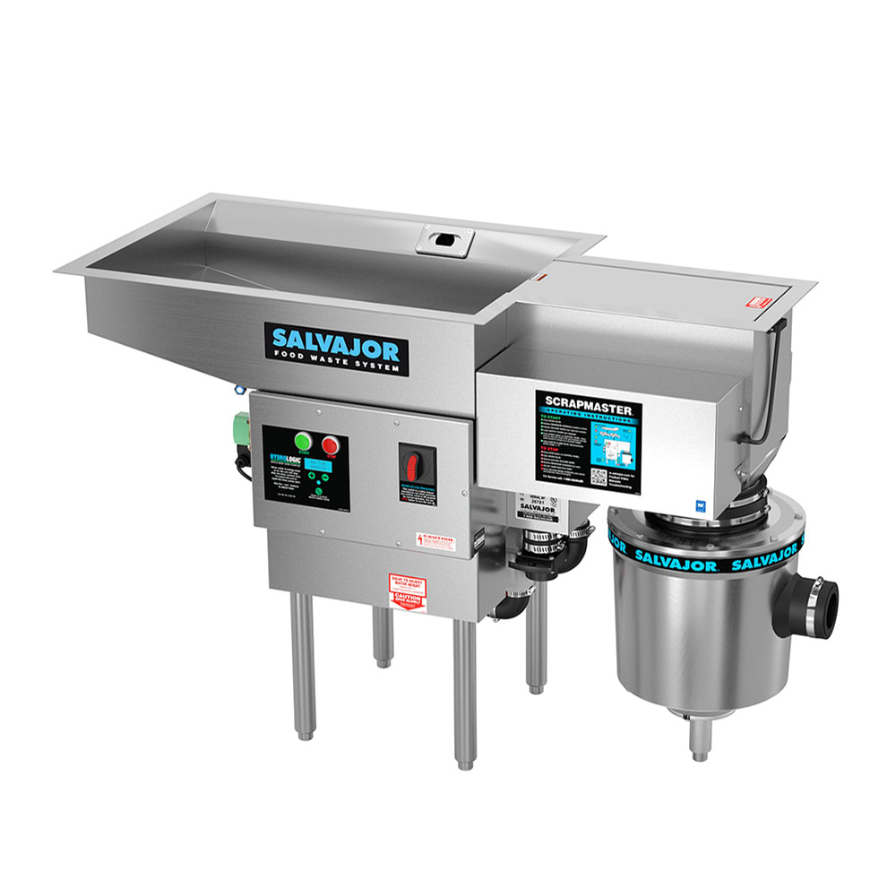 Salvajor 500-PSM 2083 Pot/Pan ScrapMaster, Scrapping, Pre-Flushing & Disposer, 5 HP, 208/3 V