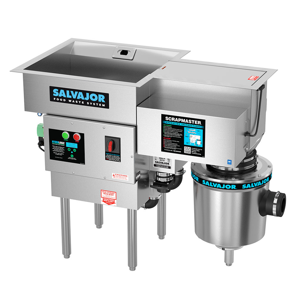 Salvajor 500-SM 2083 ScrapMaster, Scrapping, Pre-Flushing & Disposer, 5 HP, 208/3 V