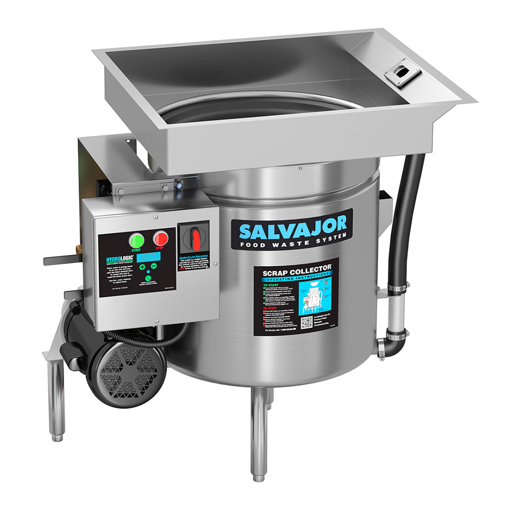 Salvajor S914 1151 Scrap Collector, Scrapping, Pre-Flushing & Disposer, 3/4 HP, 115 V