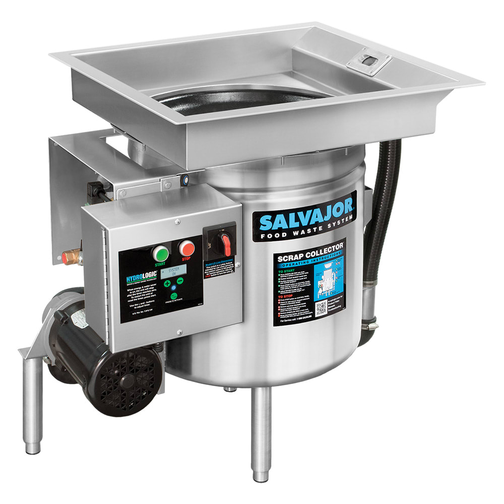 Salvajor S914 Scrap Collector, Scrapping, Pre-Flushing & Disposer, 3/4 HP, 208v/3ph