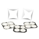 Dispense-Rite BCDS-BFL Countertop Ice Cream Cone Dispenser - Steel, White thumbnail 8