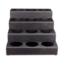 Dispense-Rite CTBH-12BT 4 Tier Bottle Organizer w/ 12 Bottle Capacity - Polystyrene, Black thumbnail 3