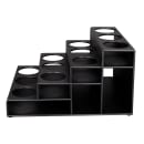 Dispense-Rite CTBH-12BT 4 Tier Bottle Organizer w/ 12 Bottle Capacity - Polystyrene, Black thumbnail 4