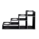 Dispense-Rite CTBH-4BT 4 Tier Bottle Organizer w/ 4 Bottle Capacity - Polystyrene, Black thumbnail 3