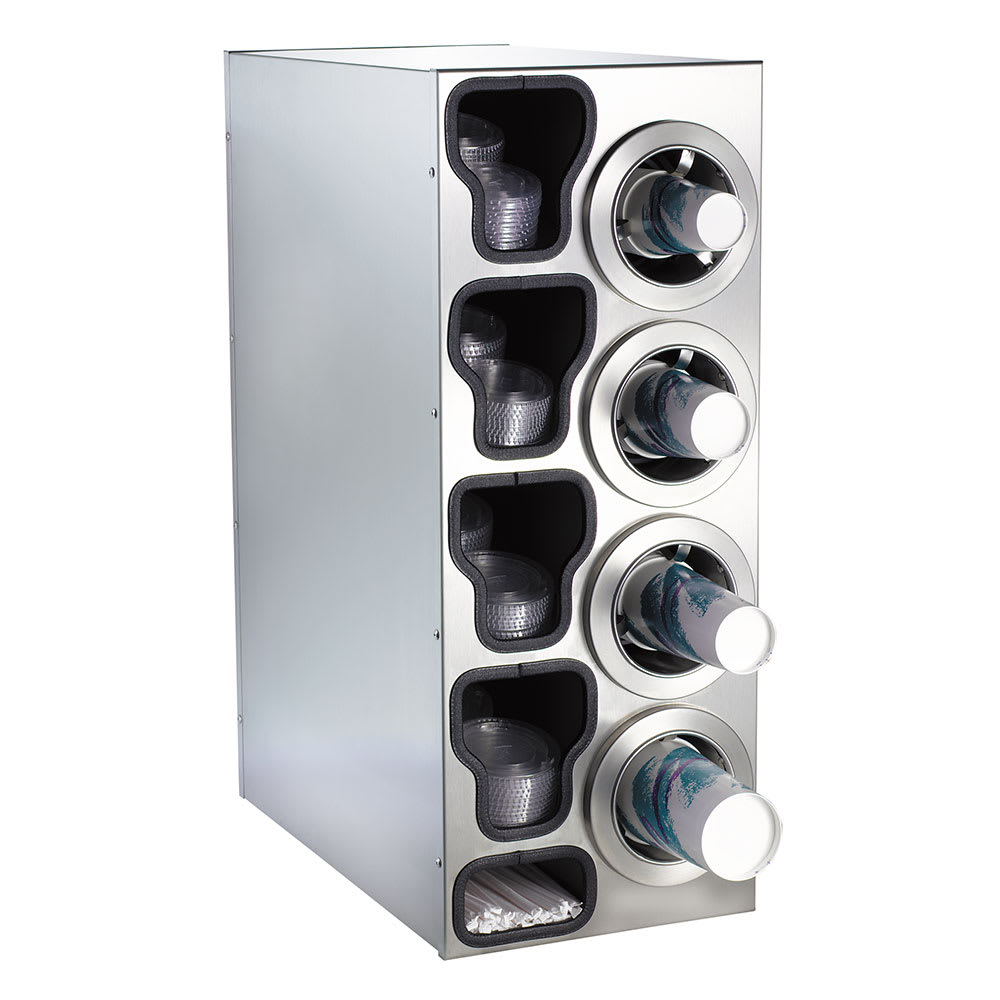 Dispense-Rite CTC-C-4RSS Cup & Lid Organizer, Cabinet, (9) Compartment, All Cup Types