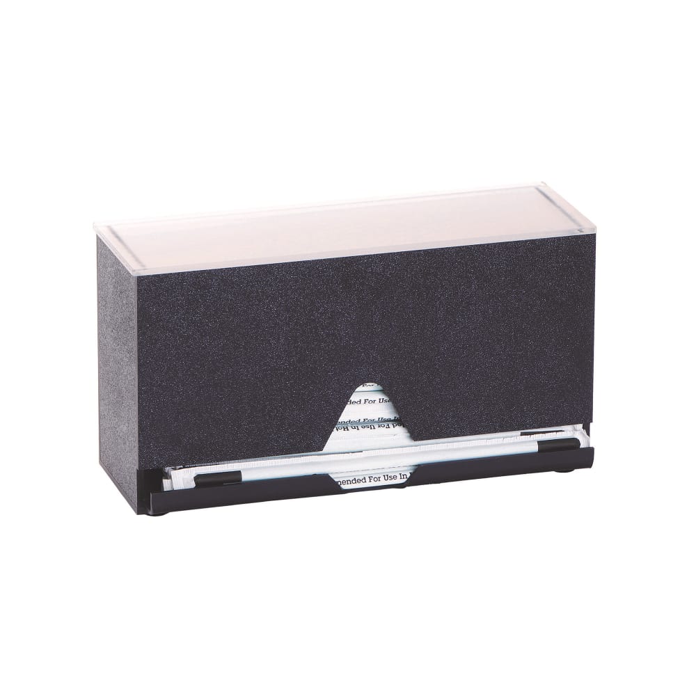 Dispense-Rite CT-STR-12BT Single Sided Straw Dispenser - 100 Capacity, Black