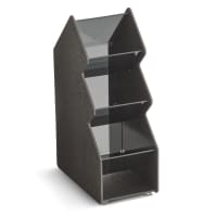 Dispense-Rite CTVH-4BT Condiment Organizer w/ (4) Bins - Black thumbnail 2