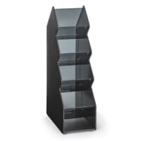 Dispense-Rite CTVH-5BT Condiment Organizer w/ (5) Bins - Black thumbnail 2