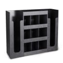Dispense-Rite DLCO-5BT 6 Section Organizer, 16 3/4 x 20 3/4 x 5 1/2", Black thumbnail 3