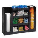 Dispense-Rite DLCO-5BT 6 Section Organizer, 16 3/4 x 20 3/4 x 5 1/2", Black thumbnail 8