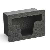 Dispense-Rite FMTS-1BT 1 Compartment Straw Holder - 11 5/8" x 5 1/2" x 6 1/4", Black thumbnail 2