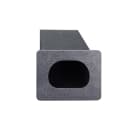 Dispense-Rite FMVS-1 1 Compartment Straw Holder - 7" x 12 1/4" x 6", Black thumbnail 2