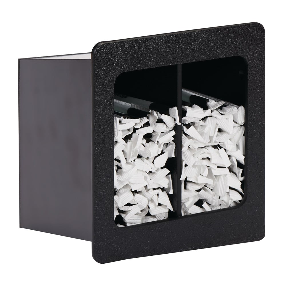 Dispense-Rite FMVS-2SBT 2 Compartment Straw Holder -  6 1/2" x 9 1/2" x 7 1/4", Black