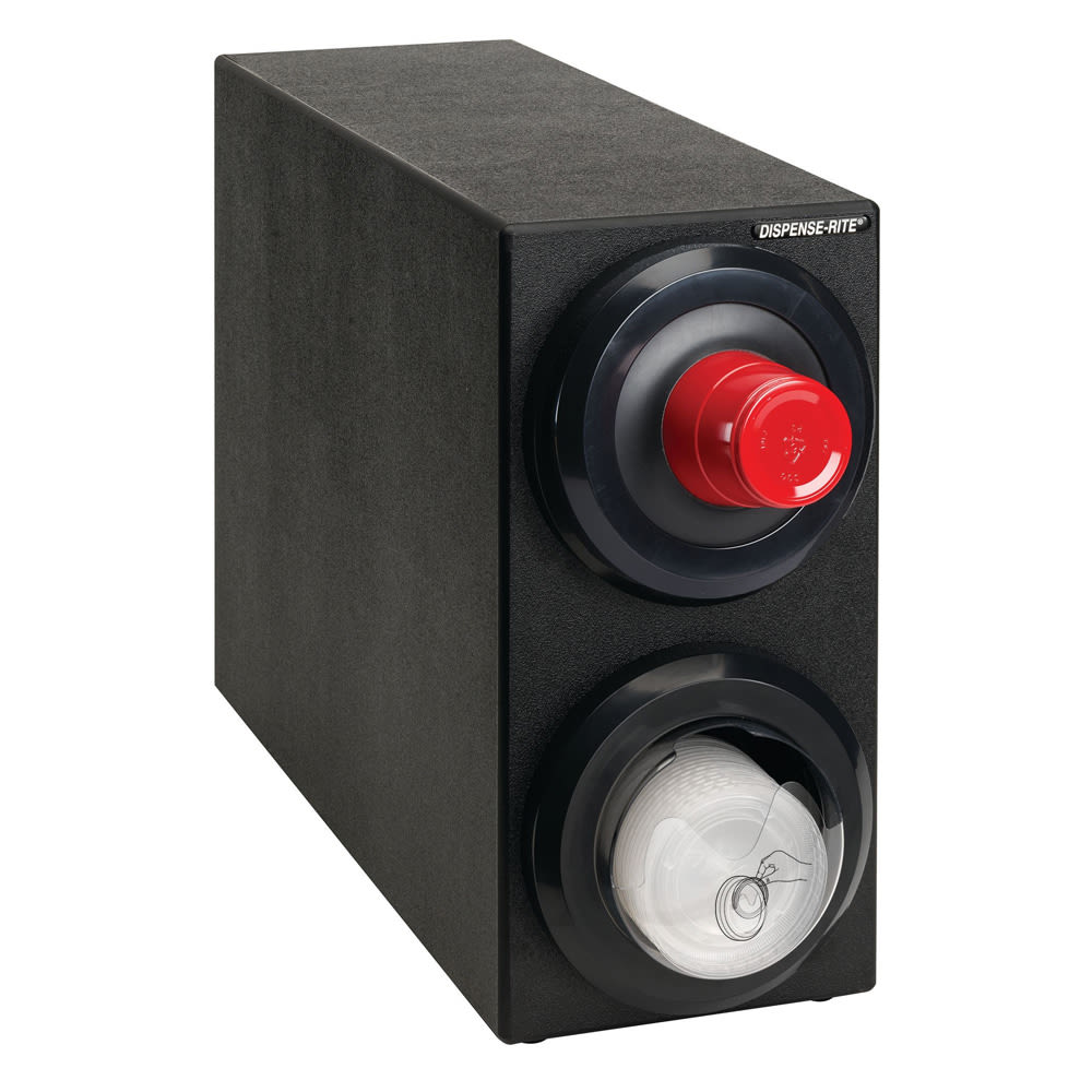 Dispense-Rite LID2-S2-2BT Cup Dispenser, Cabinet, (2) Compartment, All Cup Types