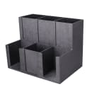 Dispense-Rite MCD-6BT 6 Section Organizer w/ Removable Dividers, 11 3/4 x 15 x 10", Black thumbnail 2