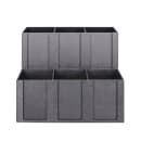 Dispense-Rite MCD-6BT 6 Section Organizer w/ Removable Dividers, 11 3/4 x 15 x 10", Black thumbnail 3