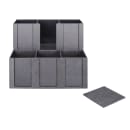 Dispense-Rite MCD-6BT 6 Section Organizer w/ Removable Dividers, 11 3/4 x 15 x 10", Black thumbnail 4