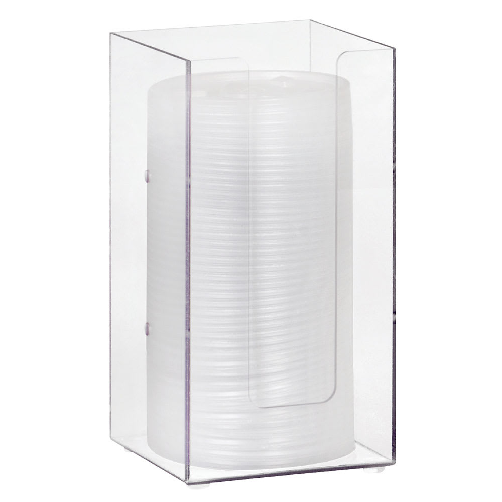 Dispense-Rite MLD-1 Lid/Cup Organizer, 4" Modular, Acrylic, Clear
