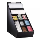Dispense-Rite NLO-1B Lid, Straw & Condiment Organizer, Narrow, Removable Section Dividers, Black thumbnail 7