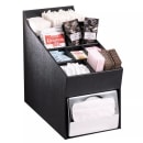 Dispense-Rite NLO-ADNH Napkin Dispenser & Condiment, Straw Organizer, Full Fold Napkins, Black thumbnail 10