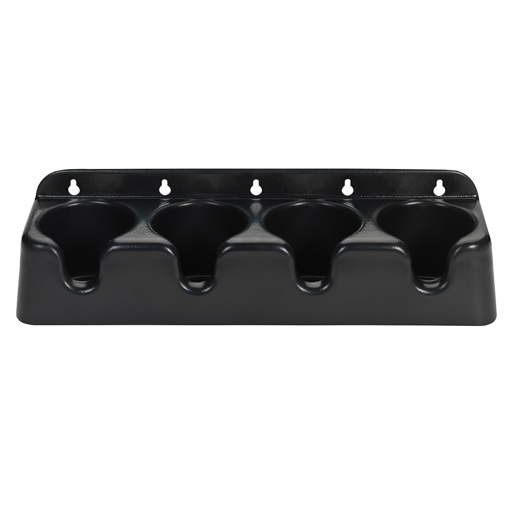 Dispense-Rite PCH-4B Cup Holder Organizer w/ (4) Sections, Plastic, Black