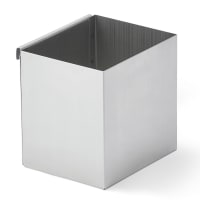 Dispense-Rite SH-1 1 Compartment Straw Holder - 4 1/8" x 5" x 5", Clear thumbnail 2